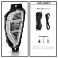 Acanii For 2020 2021 2022 Ford Escape Led Bumper Fog Lights Driving Lamps W Switch Pair Set Replacement Left Right