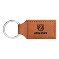Ram 2500 Logo Rectangular Brown Leatherette Key Chain