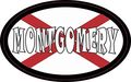 4in X 2 5in Oval Alabaman Flag Montgomery Sticker By Stickertalk 
