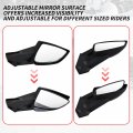 Sautvs Adjustable Rear View Side Mirrors For Ski-doo Clear Rev Neo Xs Xm Xp Xr Xu Accessories 2pcs Replace 860200694