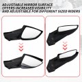 Sautvs Adjustable Rear View Side Mirrors For Ski-doo Clear Rev Neo Xs Xm Xp Xr Xu Accessories 2pcs Replace 860200694