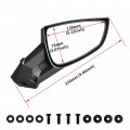 Sautvs Adjustable Rear View Side Mirrors For Ski-doo Clear Rev Neo Xs Xm Xp Xr Xu Accessories 2pcs Replace 860200694