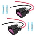 Carbhub Electric Fan Pigtail Connector Harness For Gm Chevy Trucks 2005-2012 Switch Plug Replaces Parts Number Pt2649 100-00679 