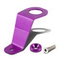 Full Aluminum 2-row 42mm Radiator Bundle With Purple Stay Mount Bracket Compatible Civic 92-00 Del Sol 93-97 Integra 94-01