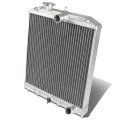 Full Aluminum 2-row 42mm Radiator Bundle With Purple Stay Mount Bracket Compatible Civic 92-00 Del Sol 93-97 Integra 94-01