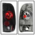 Acanii For 1997-2003 Ford F150 99-07 F250 F350 F450 Superduty Black Housing Tail Lights Brake Lamps Pair Left Right