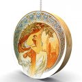 Mucha Poetry Hardwood Oak Fan Light Pull 