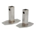 Short Front Bumper Brackets For Porsche 924 944 1982-1989 Direct Bolt-on Kit Pair 6 5lbs Lighter Than Original- Stainless Steel 