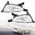 1 Pair Of Fog Lights Assembly With Trim And Cover Replacement For 2016-2018 Tucson 