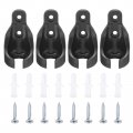 Uxcell 4pcs Universal Bungee Receiver Brackets Plastic Blind Replacement Parts For Indoor Outdoor Sun Roller Shade Tie Down
