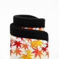 Maple Glittering Leaves Car Floor Matspet 4 Piece All Weather Autumn Fall Plant Automotive Rubber Anti-skid Car Decor