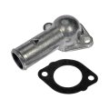 Engine Coolant Thermostat Housing For Gmc C1500 C2500 K1500 K2500 Suburban 1996 Metal Natural Finish 180 Degrees Neck Angle 1 