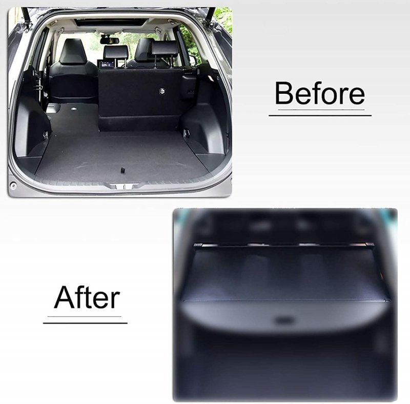 Kaungka Protective Cargo Cover Compatible For 2017-2023 Gmc Acadia Durable Black Rear Trunk Shield Retractable