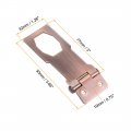Uxcell 3-inch Keyed Hasp Locks Zinc Alloy Twist Knob Locking W Screws For Door Cabinet Alike Copper Tone 2pcs