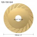 Uxcell Diamond Grinding Disc 4 Inch Glass Stone Wheel 120-150 Grit