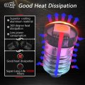 Ruiandsion 10pcs E10 Led Bulb Dc 12v 0 5w 4300k Warm White 5050 1smd For Torchlight Flashlight Torch Headlight Negative Earth
