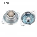 Uxcell Ball Transfer Bearing Unit 1 Inch Load 66lbs Flange Mounted Steel For Transmission Pack Of 4
