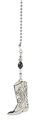 Ganz Ceiling Fan Pull Chain Cowboy Boot Silver 