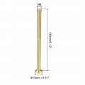 Uxcell M8x130mm Furniture Screw Hex Socket Machine Screws Zinc Plated Fasteners Bolts Half Thread Carbon Steel 10pcs