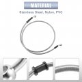 X Autohaux 47 24 Length 10mm Id Motorcycle Hydraulic Brake Line Oil Hose Pipe Stainless Steel Braided Cable For Atv Motocross