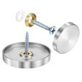 12 Pcs Screw Covers Caps 304 Stainless Steel Mirror Screws Decorative Cover Nails Fasteners For Sign Advertising Hardware 