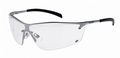 Bolla Safety 253-sm-40073 Silium Eyewear With Silver Metal Tpe Semi-rimless Frame And Clear Lens 