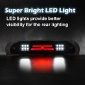 Led 3rd Brake Light For 02-08 Dodge Ram 1500 03-09 2500 3500 Third Cargo Chrome Housing Clear Lens