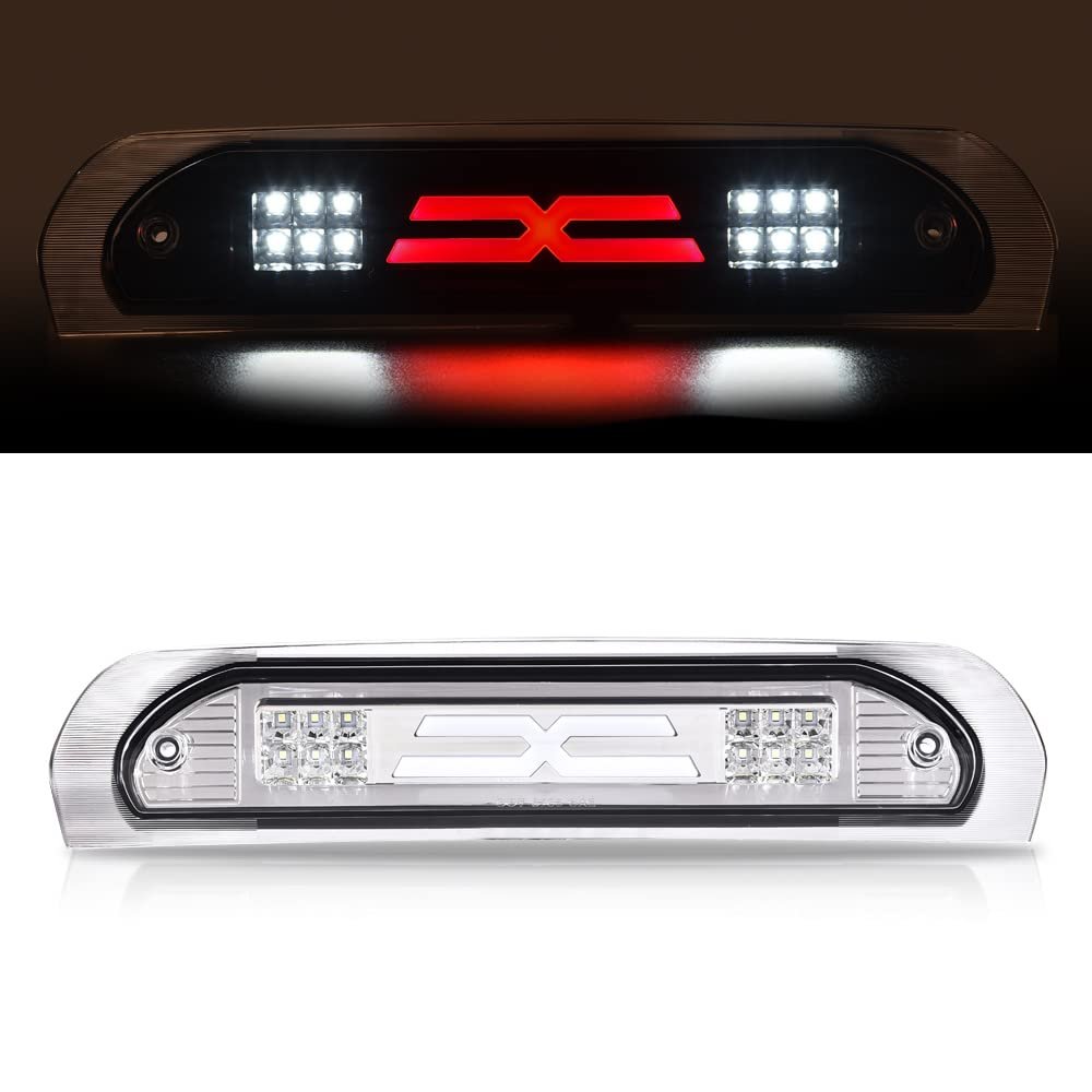 Led 3rd Brake Light For 02-08 Dodge Ram 1500 03-09 2500 3500 Third Cargo Chrome Housing Clear Lens