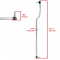 Caltric Steering Tie Rod Assembly Compatible With John Deere E160 E170 E180 S100 S110 S120 Auc10277