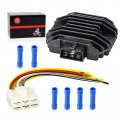 6 Pin Regulator Rectifier And Plug For Kawasaki Lakota Kef300 Bayou Klf300 Vulcan Vn750 Vn1500 Ninja Zx600 Klr650 Klx250