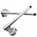 1a Riser 45mm Clip On Handlebars Fit Fork Tube Racer Motorcycle Handlebar 7a Bars 7 8 45 Mm Ons Cnc Silver