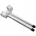 1a Riser 45mm Clip On Handlebars Fit Fork Tube Racer Motorcycle Handlebar 7a Bars 7 8 45 Mm Ons Cnc Silver