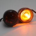 Httmt Mt224-017f- Motorcycle Heavy Billet Aluminum Front Turn Signal Light Indicator Smoke Lens Compatible With 1992-2016 H-d