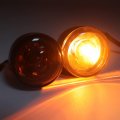 Httmt Mt224-017f- Motorcycle Heavy Billet Aluminum Front Turn Signal Light Indicator Smoke Lens Compatible With 1992-2016 H-d