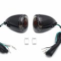 Httmt Mt224-017f- Motorcycle Heavy Billet Aluminum Front Turn Signal Light Indicator Smoke Lens Compatible With 1992-2016 H-d