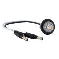 3 4 In Led Clearance Marker Bullet Lights Clear Amber 20 Pack 12v Water Resistant For Rv Trailer Truck Utility Vehicle 