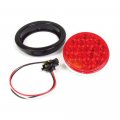 Fortpro 4 Red Round Tail Stop Turn Led Light With 18 Leds And Lens F235154 