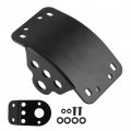 Qiilu Side Mount License Plate Bracket Taillight Kit Fit For Cruiser Bobber Chopper Motorcycle With 3 4in Axles