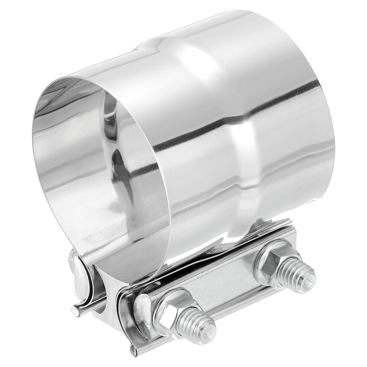 2 8 Inch Exhaust Clamp 304 Stainless Steel Butt Joint Band Sleeve Coupler Pipe Repair Universal Widening For Pipes Mufflers