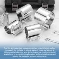 2 8 Inch Exhaust Clamp 304 Stainless Steel Butt Joint Band Sleeve Coupler Pipe Repair Universal Widening For Pipes Mufflers