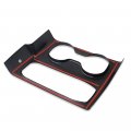Kadore Interior Gear Shift Console Panel Cup Holders Cover Trim For 2019-2020 Hyundai Santa Fe Sela Limited Se Carbon Fiber
