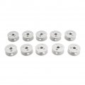 Liru 10pcs 150971a New Bobbins Aluminum Silver For Brother Seiko Toyota Consew Eagle Prince Sunstar Sewing Machine Industrial
