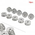 Liru 10pcs 150971a New Bobbins Aluminum Silver For Brother Seiko Toyota Consew Eagle Prince Sunstar Sewing Machine Industrial