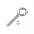 Uxcell M10x60mm Eye Hooks Screws Bolts Kit 2pcs Carbon Steel Hanger Eyelet Screw With Hex Nuts For Metal Hook Wood Terminal