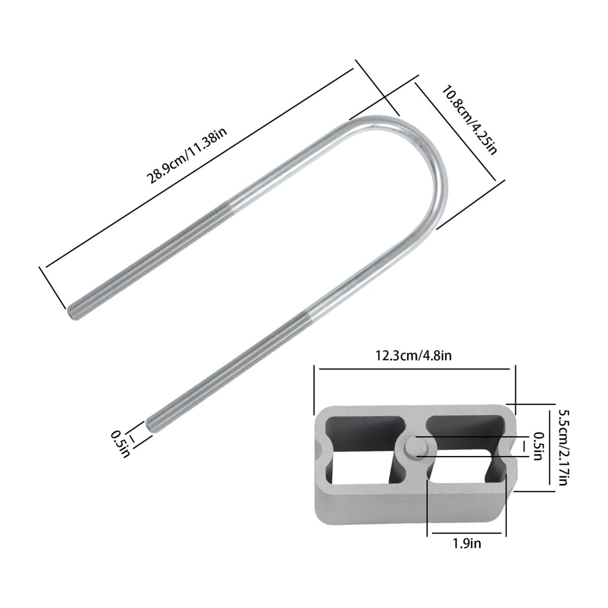 4 Inch Heavy Duty Leaf Lowering Block Kit Replacement For 720 1983-1997