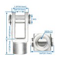 Baomain Foot Flange Cy-63 For Mounting Work With Pneumatic Standard Cylinder Sc 63