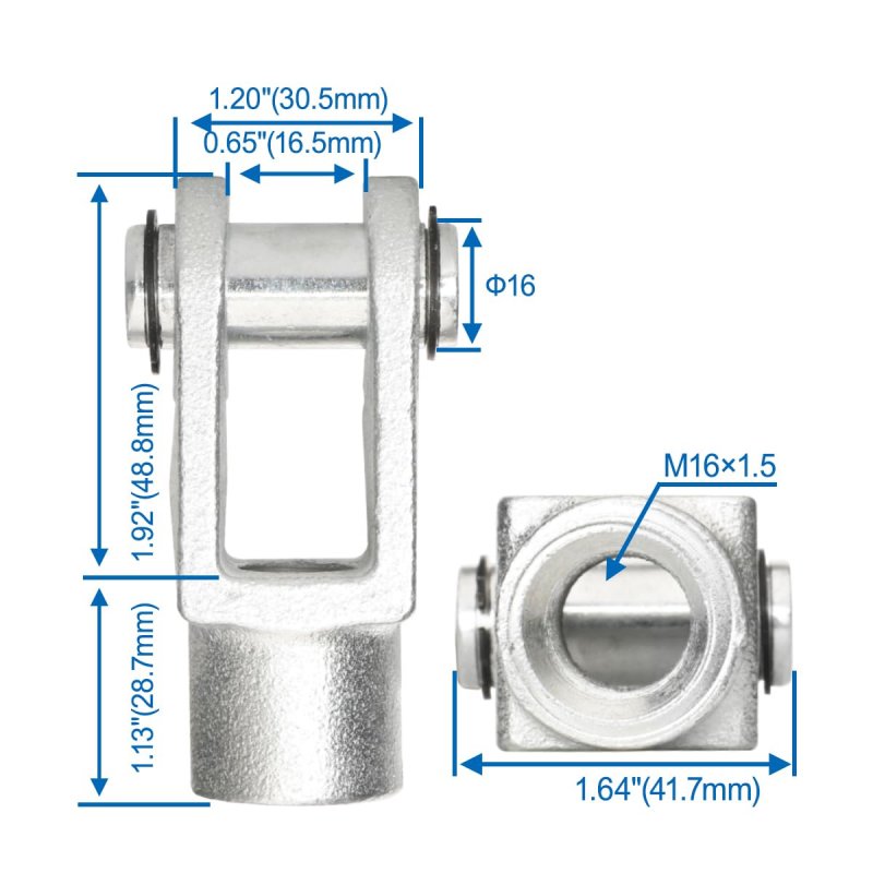 Baomain Foot Flange Cy-63 For Mounting Work With Pneumatic Standard Cylinder Sc 63