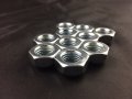 Set Of 10 Thin Open End Bulge Acorn Steel Lug Nuts M12x1 5 Thread Studs 19mm Hex Zinc Finish Height 12mm Wheel Conical Cone 