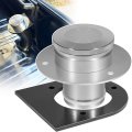 17-2530 Billet Aluminum Remote Fuel Tank Filler Neck Gas Cap And Weld-on Steel Bracket Fits 2-inch Hose Cell Straight 