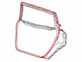 Auto Krafters Compatible Replacement For Door Weatherstrips Rear Lh Rh Pair 1969-70 Galaxie Custom Ltd Monterey Marquis 4dr